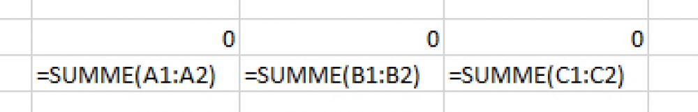 Beispiel für dynamische Formeln