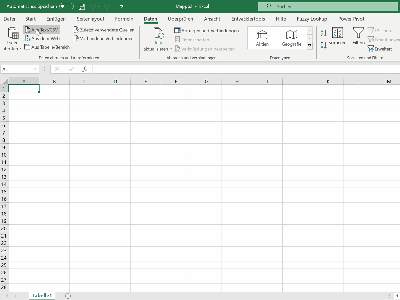 Einstieg in Power Query