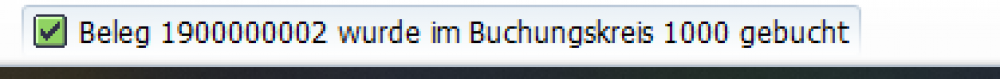 Beleg über die Transaktion FB01 buchen.